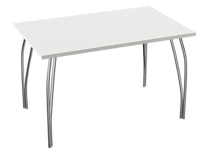 Стол обеденный прямоугольный TLC-1.2 (ОС-11), столешница ЛДСП  White In 2S, каркас Сталь  Aluminum Gloss,  742*1200*750 sppr5VVTtoAR72083 - фото 3806642