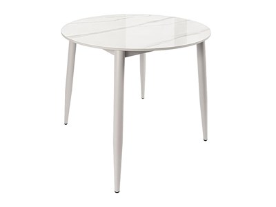Стол Uni-Form-R.2B, столешница Каменная плита  White Gloss, каркас Сталь  SGrey,  727*800*800 sppr5VVTtoAR68682 - фото 3806686