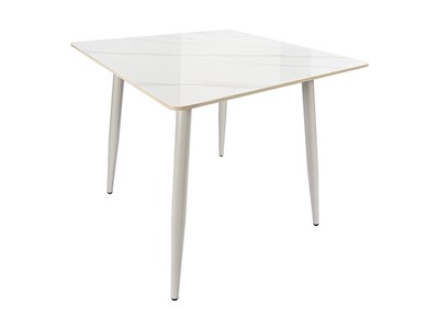 Стол Uni-Form-S.2B, столешница Каменная плита  White Gloss, каркас Сталь  SGrey,  727*800*800 sppr5VVTtoAR68684 - фото 3806750