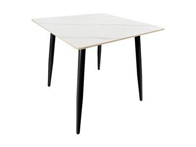 Стол Uni-Form-S.2B, столешница Каменная плита  White Matt, каркас Сталь  SBlack,  727*800*800 sppr5VVTtoAR68689 - фото 3806774