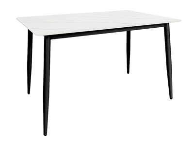 Стол Uni-Form-S2.2B, столешница Каменная плита  White Matt, каркас Сталь  SBlack,  727*1300*700 sppr5VVTtoAR68697 - фото 3806838