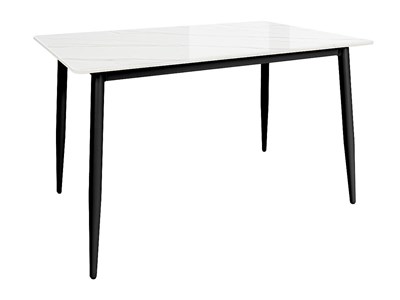 Стол Uni-Form-S2.2B, столешница Каменная плита  White Gloss, каркас Сталь  SBlack,  727*1300*700 sppr5VVTtoAR68696 - фото 3806846