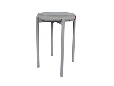 Табурет Hit-Up, сидение Велюр  Light Grey V237, каркас Сталь  SGrey,  510*390*390 sppr5VVTtoAR093-6481 (67288) - фото 3806978