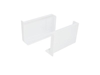Декоративная накладка ABS (компл. 2 шт.),  Пластик  ,  Белый  ,  43*27*67 sppr5VVTtoAR086-0730 (24203) - фото 3808813
