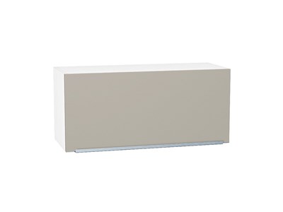 Кухонный  Шкаф верхний горизонтальный Фьюжн Белый, Silky Grey, 360, 800, каркас ЛДСП  Белый, фасад МДФ  Silky Grey,  358*800*320 sppr5VVTtoAR51919 - фото 3809758