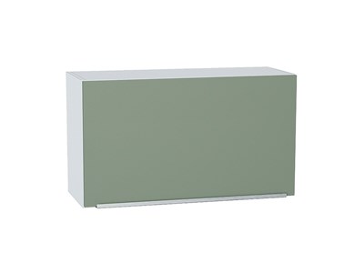 Кухонный  Шкаф верхний горизонтальный Фьюжн Белый, Silky Mint, 460, 800, каркас ЛДСП  Белый, фасад МДФ  Silky Mint,  460*800*318 sppr5VVTtoAR57198 - фото 3809773