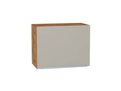 Кухонный  Шкаф верхний горизонтальный Фьюжн Дуб Вотан, Silky Grey, 460, 600, каркас ЛДСП  Дуб Вотан, фасад МДФ  Silky Grey,  460*600*318 sppr5VVTtoAR60652 - фото 3809814
