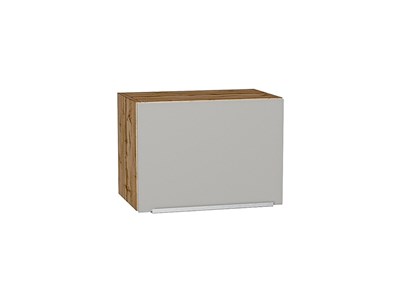 Кухонный  Шкаф верхний горизонтальный Фьюжн Дуб Вотан, Silky Light Grey, 360, 500, каркас ЛДСП  Дуб Вотан, фасад МДФ  Silky Light Grey,  358*500*320 sppr5VVTtoAR66556 - фото 3809816