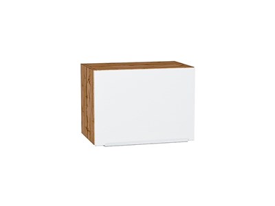 Кухонный  Шкаф верхний горизонтальный Фьюжн Дуб Вотан, Silky White, 360, 500, каркас ЛДСП  Дуб Вотан, фасад МДФ  Silky White,  358*500*320 sppr5VVTtoAR60636 - фото 3809828