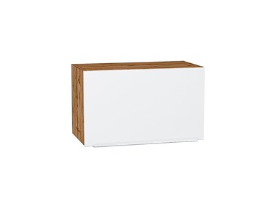 Кухонный  Шкаф верхний горизонтальный Фьюжн Дуб Вотан, Silky White, 360, 600, каркас ЛДСП  Дуб Вотан, фасад МДФ  Silky White,  358*600*320 sppr5VVTtoAR60637 - фото 3809829