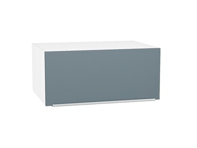 Кухонный  Шкаф верхний горизонтальный глубокий Фьюжн Белый, Silky Blue, 800, каркас ЛДСП  Белый, фасад МДФ  Silky Blue,  358*800*576 sppr5VVTtoAR51869 - фото 3809875