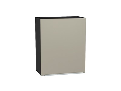 Кухонный  Шкаф верхний с 1-ой дверцей Фьюжн Graphite, Silky Grey, 720, 600, каркас ЛДСП  Graphite, фасад МДФ  Silky Grey,  716*600*320 sppr5VVTtoAR51993 - фото 3809980
