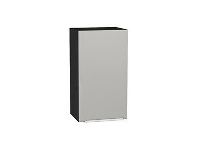 Кухонный  Шкаф верхний с 1-ой дверцей Фьюжн Graphite, Silky Light Grey, 720, 400, каркас ЛДСП  Graphite, фасад МДФ  Silky Light Grey,  716*400*320 sppr5VVTtoAR66600 - фото 3809989