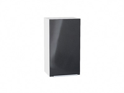 Кухонный  Шкаф верхний с 1-ой дверцей Фьюжн Белый, Anthracite, 720, 400, каркас ЛДСП  Белый, фасад МДФ  Anthracite,  716*400*320 sppr5VVTtoAR36762 - фото 3810037