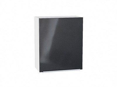 Кухонный  Шкаф верхний с 1-ой дверцей Фьюжн Белый, Anthracite, 720, 600, каркас ЛДСП  Белый, фасад МДФ  Anthracite,  716*600*320 sppr5VVTtoAR41516 - фото 3810040