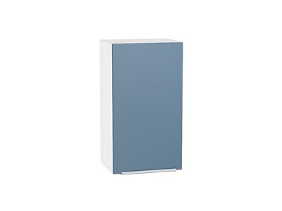 Кухонный  Шкаф верхний с 1-ой дверцей Фьюжн Белый, Silky Blue, 720, 400, каркас ЛДСП  Белый, фасад МДФ  Silky Blue,  716*400*320 sppr5VVTtoAR52017 - фото 3810073