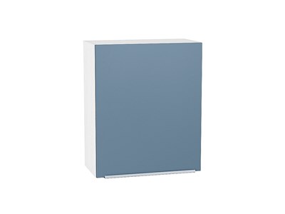 Кухонный  Шкаф верхний с 1-ой дверцей Фьюжн Белый, Silky Blue, 720, 600, каркас ЛДСП  Белый, фасад МДФ  Silky Blue,  716*600*320 sppr5VVTtoAR52020 - фото 3810076