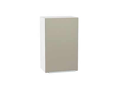 Кухонный  Шкаф верхний с 1-ой дверцей Фьюжн Белый, Silky Grey, 720, 450, каркас ЛДСП  Белый, фасад МДФ  Silky Grey,  716*450*320 sppr5VVTtoAR51975 - фото 3810086