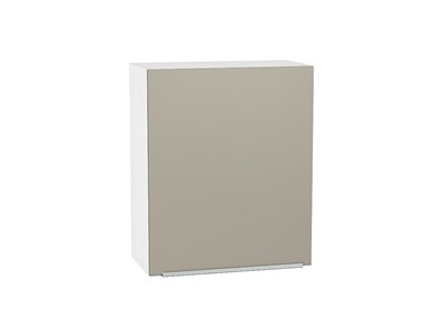 Кухонный  Шкаф верхний с 1-ой дверцей Фьюжн Белый, Silky Grey, 720, 600, каркас ЛДСП  Белый, фасад МДФ  Silky Grey,  716*600*320 sppr5VVTtoAR51977 - фото 3810088