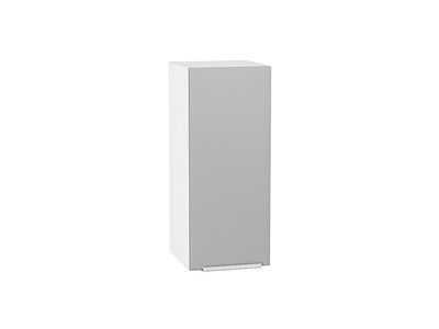 Кухонный  Шкаф верхний с 1-ой дверцей Фьюжн Белый, Silky Light Grey, 720, 300, каркас ЛДСП  Белый, фасад МДФ  Silky Light Grey,  716*300*320 sppr5VVTtoAR66574 - фото 3810095