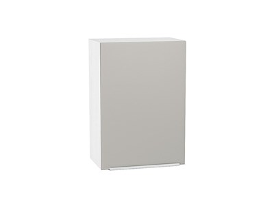 Кухонный  Шкаф верхний с 1-ой дверцей Фьюжн Белый, Silky Light Grey, 720, 500, каркас ЛДСП  Белый, фасад МДФ  Silky Light Grey,  716*500*320 sppr5VVTtoAR66578 - фото 3810099
