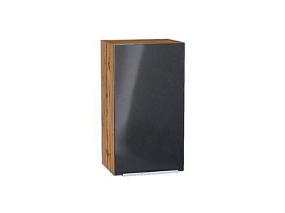 Кухонный  Шкаф верхний с 1-ой дверцей Фьюжн Дуб Вотан, Anthracite, 720, 400, каркас ЛДСП  Дуб Вотан, фасад МДФ  Anthracite,  716*400*320 sppr5VVTtoAR60800 - фото 3810145