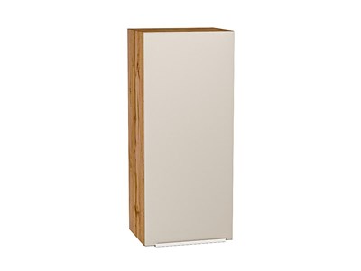 Кухонный  Шкаф верхний с 1-ой дверцей Фьюжн Дуб Вотан, Cream Silk, 920, 400, каркас ЛДСП  Дуб Вотан, фасад МДФ  Cream Silk,  920*400*320 sppr5VVTtoAR71919 - фото 3810163