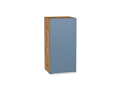 Кухонный  Шкаф верхний с 1-ой дверцей Фьюжн Дуб Вотан, Silky Blue, 720, 350, каркас ЛДСП  Дуб Вотан, фасад МДФ  Silky Blue,  716*350*320 sppr5VVTtoAR65110 - фото 3810180