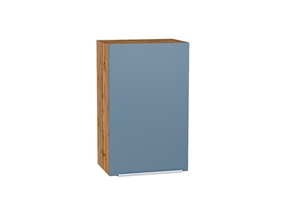 Кухонный  Шкаф верхний с 1-ой дверцей Фьюжн Дуб Вотан, Silky Blue, 720, 450, каркас ЛДСП  Дуб Вотан, фасад МДФ  Silky Blue,  716*450*320 sppr5VVTtoAR60781 - фото 3810182