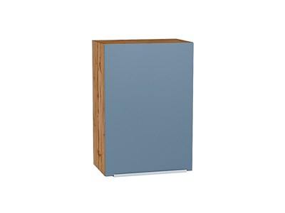 Кухонный  Шкаф верхний с 1-ой дверцей Фьюжн Дуб Вотан, Silky Blue, 720, 500, каркас ЛДСП  Дуб Вотан, фасад МДФ  Silky Blue,  716*500*320 sppr5VVTtoAR60782 - фото 3810183