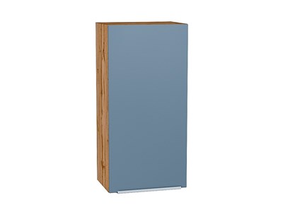 Кухонный  Шкаф верхний с 1-ой дверцей Фьюжн Дуб Вотан, Silky Blue, 920, 450, каркас ЛДСП  Дуб Вотан, фасад МДФ  Silky Blue,  920*450*320 sppr5VVTtoAR60786 - фото 3810188