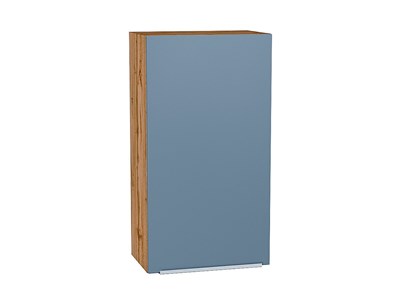 Кухонный  Шкаф верхний с 1-ой дверцей Фьюжн Дуб Вотан, Silky Blue, 920, 500, каркас ЛДСП  Дуб Вотан, фасад МДФ  Silky Blue,  920*500*320 sppr5VVTtoAR60787 - фото 3810189