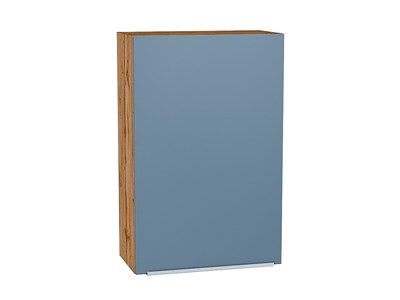 Кухонный  Шкаф верхний с 1-ой дверцей Фьюжн Дуб Вотан, Silky Blue, 920, 600, каркас ЛДСП  Дуб Вотан, фасад МДФ  Silky Blue,  920*600*320 sppr5VVTtoAR60788 - фото 3810190