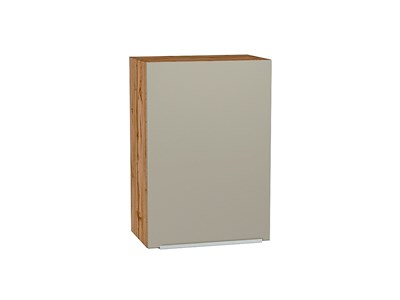 Кухонный  Шкаф верхний с 1-ой дверцей Фьюжн Дуб Вотан, Silky Grey, 720, 500, каркас ЛДСП  Дуб Вотан, фасад МДФ  Silky Grey,  716*500*320 sppr5VVTtoAR60762 - фото 3810195