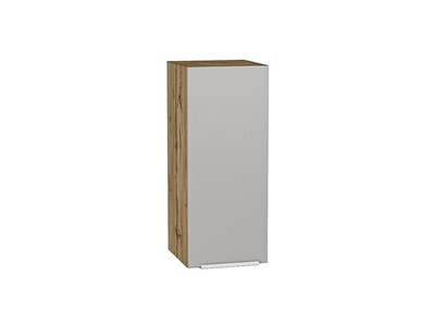 Кухонный  Шкаф верхний с 1-ой дверцей Фьюжн Дуб Вотан, Silky Light Grey, 720, 300, каркас ЛДСП  Дуб Вотан, фасад МДФ  Silky Light Grey,  716*300*320 sppr5VVTtoAR66586 - фото 3810203