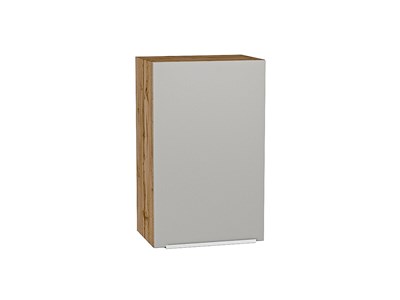 Кухонный  Шкаф верхний с 1-ой дверцей Фьюжн Дуб Вотан, Silky Light Grey, 720, 450, каркас ЛДСП  Дуб Вотан, фасад МДФ  Silky Light Grey,  716*450*320 sppr5VVTtoAR66589 - фото 3810206