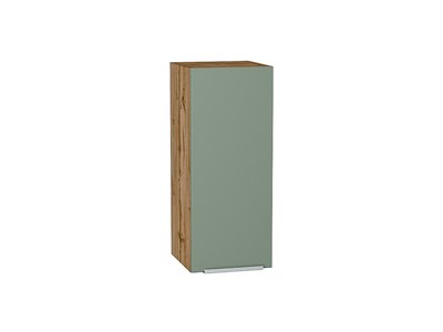 Кухонный  Шкаф верхний с 1-ой дверцей Фьюжн Дуб Вотан, Silky Mint, 720, 300, каркас ЛДСП  Дуб Вотан, фасад МДФ  Silky Mint,  716*300*320 sppr5VVTtoAR60769 - фото 3810215