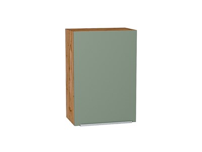 Кухонный  Шкаф верхний с 1-ой дверцей Фьюжн Дуб Вотан, Silky Mint, 720, 500, каркас ЛДСП  Дуб Вотан, фасад МДФ  Silky Mint,  716*500*320 sppr5VVTtoAR60772 - фото 3810219