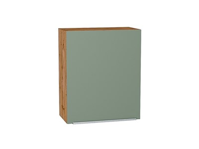 Кухонный  Шкаф верхний с 1-ой дверцей Фьюжн Дуб Вотан, Silky Mint, 720, 600, каркас ЛДСП  Дуб Вотан, фасад МДФ  Silky Mint,  716*600*320 sppr5VVTtoAR60773 - фото 3810220