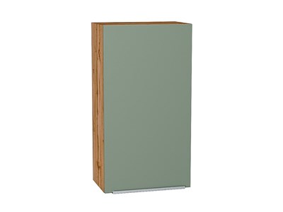 Кухонный  Шкаф верхний с 1-ой дверцей Фьюжн Дуб Вотан, Silky Mint, 920, 500, каркас ЛДСП  Дуб Вотан, фасад МДФ  Silky Mint,  920*500*320 sppr5VVTtoAR60777 - фото 3810225