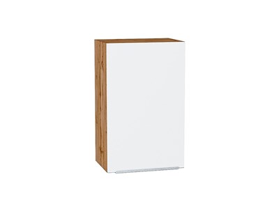Кухонный  Шкаф верхний с 1-ой дверцей Фьюжн Дуб Вотан, Silky White, 720, 450, каркас ЛДСП  Дуб Вотан, фасад МДФ  Silky White,  716*450*320 sppr5VVTtoAR60741 - фото 3810230