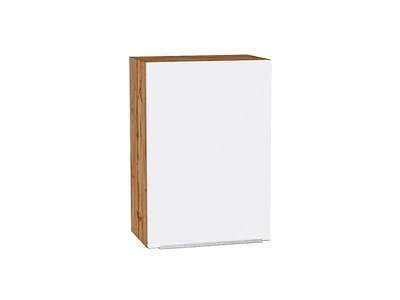 Кухонный  Шкаф верхний с 1-ой дверцей Фьюжн Дуб Вотан, Silky White, 720, 500, каркас ЛДСП  Дуб Вотан, фасад МДФ  Silky White,  716*500*320 sppr5VVTtoAR60742 - фото 3810231