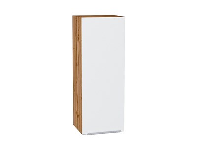 Кухонный  Шкаф верхний с 1-ой дверцей Фьюжн Дуб Вотан, Silky White, 920, 350, каркас ЛДСП  Дуб Вотан, фасад МДФ  Silky White,  920*350*320 sppr5VVTtoAR65087 - фото 3810234