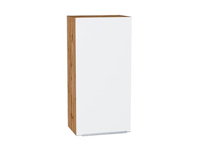 Кухонный  Шкаф верхний с 1-ой дверцей Фьюжн Дуб Вотан, Silky White, 920, 450, каркас ЛДСП  Дуб Вотан, фасад МДФ  Silky White,  920*450*320 sppr5VVTtoAR60746 - фото 3810236