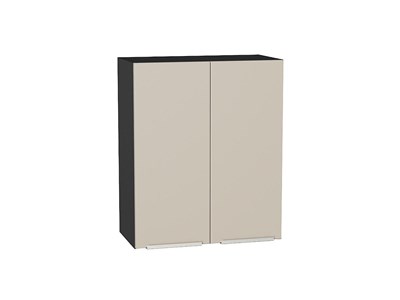 Кухонный  Шкаф верхний с 2-мя дверцами Фьюжн Graphite, Cream Silk, 720, 600, каркас ЛДСП  Graphite, фасад МДФ  Cream Silk,  716*600*320 sppr5VVTtoAR71939 - фото 3810247