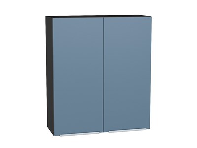 Кухонный  Шкаф верхний с 2-мя дверцами Фьюжн Graphite, Silky Blue, 920, 800, каркас ЛДСП  Graphite, фасад МДФ  Silky Blue,  920*800*320 sppr5VVTtoAR52066 - фото 3810258