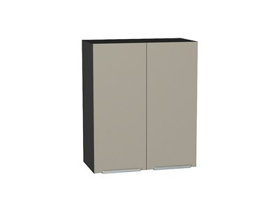 Кухонный  Шкаф верхний с 2-мя дверцами Фьюжн Graphite, Silky Grey, 720, 600, каркас ЛДСП  Graphite, фасад МДФ  Silky Grey,  716*600*320 sppr5VVTtoAR52038 - фото 3810259