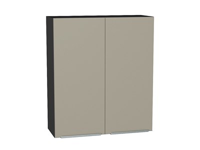 Кухонный  Шкаф верхний с 2-мя дверцами Фьюжн Graphite, Silky Grey, 920, 800, каркас ЛДСП  Graphite, фасад МДФ  Silky Grey,  920*800*320 sppr5VVTtoAR52054 - фото 3810262