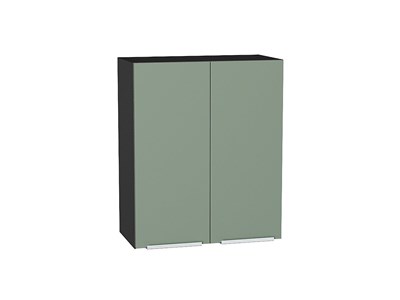 Кухонный  Шкаф верхний с 2-мя дверцами Фьюжн Graphite, Silky Mint, 720, 600, каркас ЛДСП  Graphite, фасад МДФ  Silky Mint,  716*600*320 sppr5VVTtoAR52040 - фото 3810267