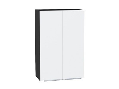 Кухонный  Шкаф верхний с 2-мя дверцами Фьюжн Graphite, Silky White, 920, 600, каркас ЛДСП  Graphite, фасад МДФ  Silky White,  920*600*320 sppr5VVTtoAR52047 - фото 3810273